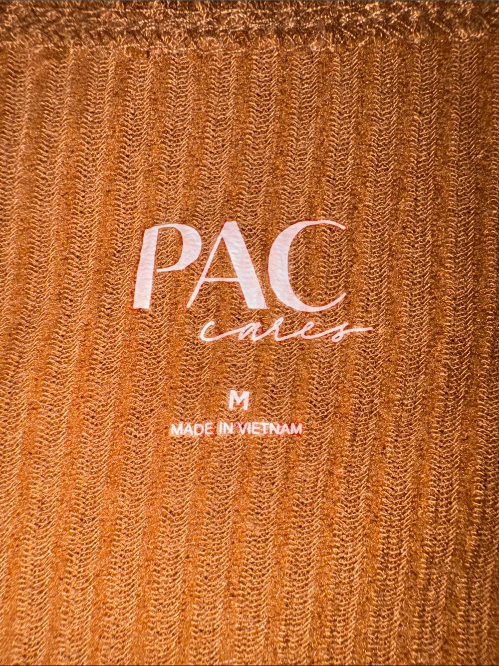 Pacsun Ribbed Cropped Tank Top in Rust - Picture 2 of 4